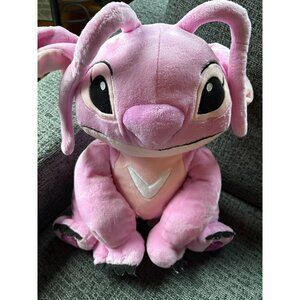 Disney‎ Stitch Angel Plush Stuffed Toy Pink 12" Soft Cuddly Doll For Kids